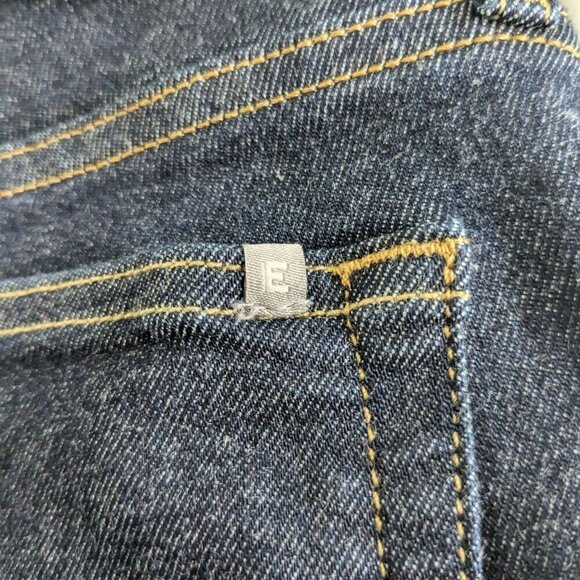 Everlane The Way-High Skinny Jeans Size 25 Regular Dark Wash Denim Stretch - Picture 10 of 16